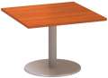 Jednací stůl Alfa 400 - 80 cm, nízký, třešeň/stříbrný