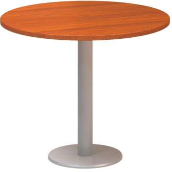 Jednací stůl Alfa 400 - 90 cm, třešeň/stříbrný