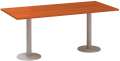 Jednací stůl Alfa 400 - 180 cm, třešeň/stříbrný