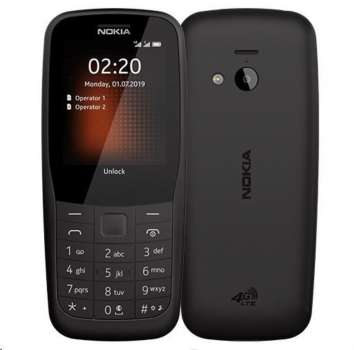 Nokia 220 4G Dual SIM, černá