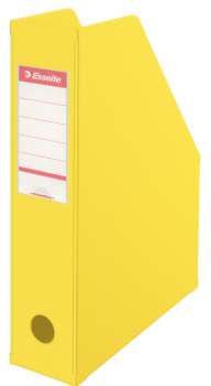Stojan na časopisy VIVIDA Economy - plastový, 7 cm, žlutý