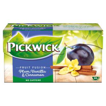 Ovocný čaj Pickwick - švestky s vanilkou a skořicí, 20x 2 g