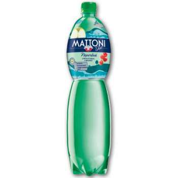 Ochucená minerální voda Mattoni, neperlivá - jablko a brusinka, 6 x 1,5 l