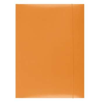 Papírové desky s gumičkou - A4, oranžové, 1 ks