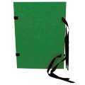 Prešpánové spisové desky s tkanicí Hit Office - A4, zelené, 1 ks