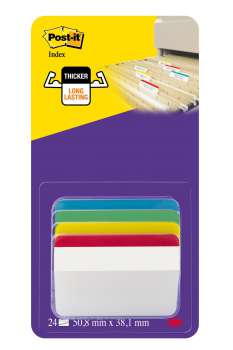 Záložky Post-it do pořadačů - mix barev, 4 ks