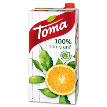 Džus Toma - pomeranč, 100%, 2 l
