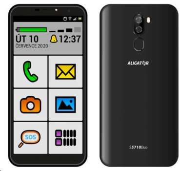 Aligator S5710 Duo Senior, 16 GB, černá