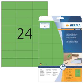 Univerzální etikety Herma - 70 x 37 mm, zelené, 480 ks