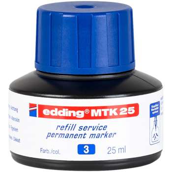 Náhradní permanentní inkoust Edding MTK 25 - modrý