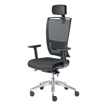 Kancelářská židle Lyra Net, SY - synchro, černá