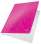 Papírový rychlovazač Leitz WOW - A4, růžový, 1 ks