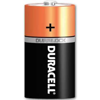 Baterie alkalické DURACELL Basic 1,5 V D, 2ks