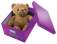Krabice Click & Store Leitz WOW - A4, purpurová
