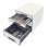 Zásuvkový box LEITZ WOW - A4+, plastový, bílý s šedými prvky