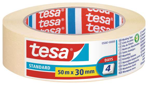 Krepová páska Tesa - Standard, 30 mm x 50 m, 1 ks