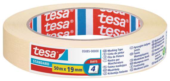 Krepová páska Tesa- Standard,  19 mm x 50 m, 1 ks