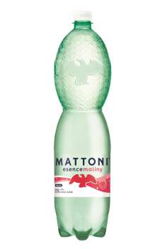 Minerální voda Mattoni Essence - malina, perlivá, 6x 1,5 l