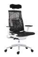 Kancelářská židle Pofit - synchro, bílá/černá
