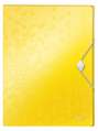 Box na spisy s gumičkou Leitz WOW - A4, žlutý, 3 cm