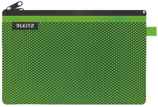 Dvojitá textilní kapsa, Leitz WOW - velká, zelená