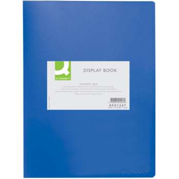 Katalogová kniha Q-Connect - A4, 10 kapes, modrá