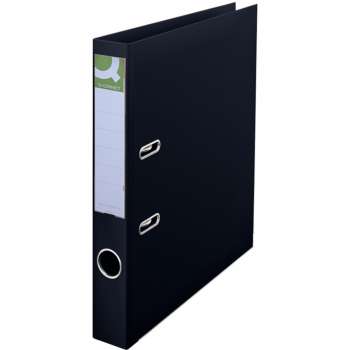 Pákový pořadač Q-Connect - A4, celoplastový, 5 cm, černý