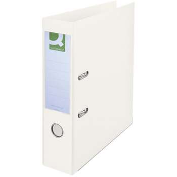 Pákový pořadač Q-Connect - A4, celoplastový, 7,5 cm, bílý