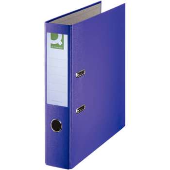 Pákový pořadač Q-Connect - A4, poloplastový, 7,5 cm, fialový