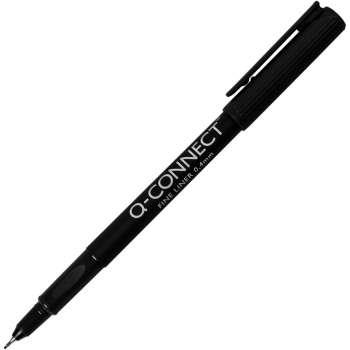 Liner Q-Connect - 0,4 mm, černý