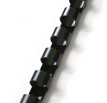 Plastové hřbety Q-Connect - 10 mm, černé, 100 ks