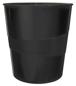 Odpadkový koš Leitz WOW, plastový, 15 l, černý
