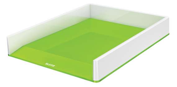 Zásuvka Leitz WOW - bílá/zelená