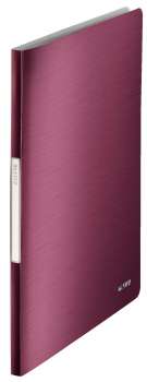 Katalogová kniha Leitz Style - A4, 20 kapes, granátově červená