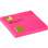 Samolepicí bloček Q-Connect - 76 x 76 mm, neonově růžový, 80 lístků