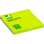 Samolepicí bloček Q-Connect - 76 x 76 mm, neonově zelený, 80 lístků