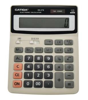 Stolní kalkulačka Catiga DK-278T - 12-míst, šedá