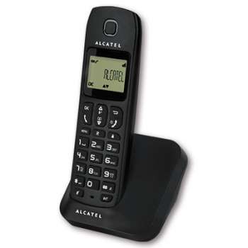 Bezdrátový telefon Alcatel E132, černá