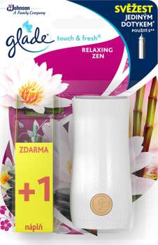 Osvěžovač vzduchu Glade Touch&Fresh - japonská zahrada, osvěžovač + 2 náplně 10 ml