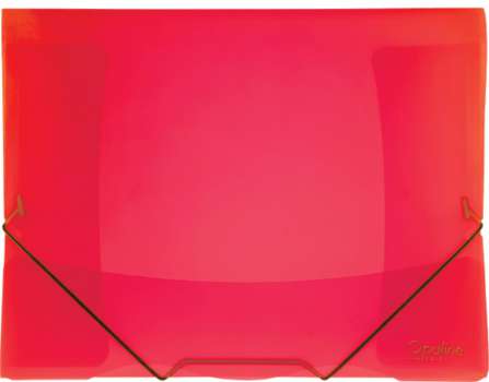 Desky s chlopněmi a gumičkou Opaline - A4, plastové, červené, 1 ks