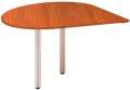 Přídavný stůl Alfa 100 - pravý, 120 cm, třešeň/šedý