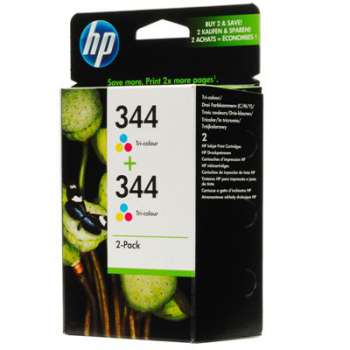 Cartridge HP C9505EE/2x344 - 3 barvy , dvojbalení 