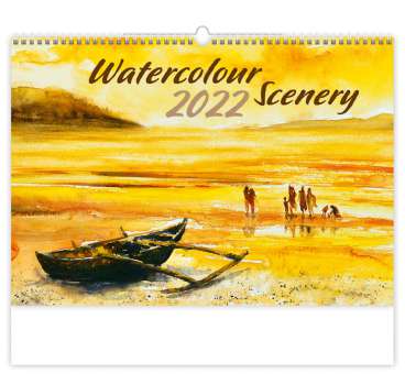 Nástěnný kalendář 2022 Watercolour Scenery