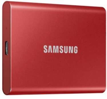 Samsung T7 - 500GB, červená