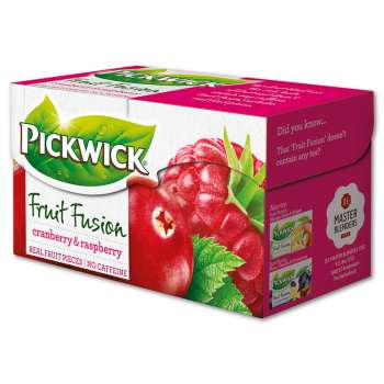 Ovocný čaj Pickwick  - brusinky s malinami, 20x 1,5 g