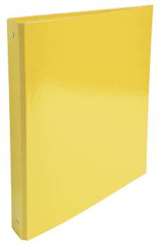 4kroužkový pořadač Exacompta - A4, šíře hřbetu 4 cm, laminovaný karton, žlutý