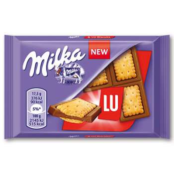 Sušenky s čokoládou Milka LU - 35 g