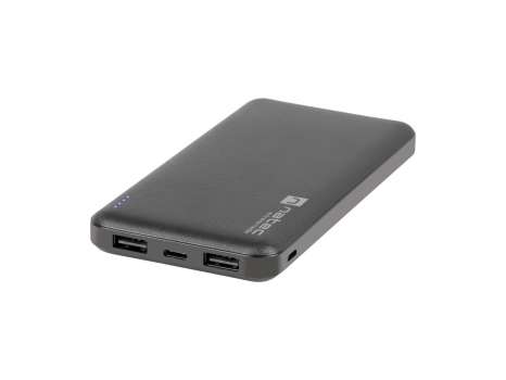 Natec Trevi Slim Power bank 10000mAh, Type-C, micro USB, Black
