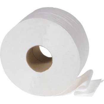 Toaletní papír jumbo - 2vrstvý, bílý recykl,  260 mm, 6 rolí