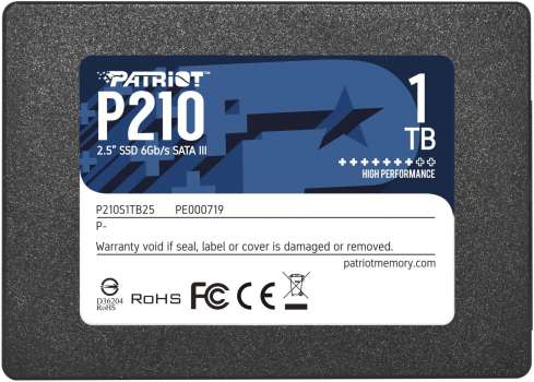 Patriot P210, 2,5" - 1TB SSD